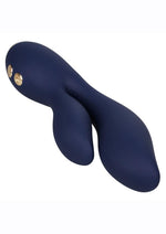 Load image into Gallery viewer, Chic Lilac Rechargeable Silicone Rabbit Vibrator - Blue
