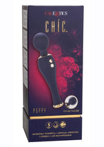 Load image into Gallery viewer, Chic Poppy Rechargeable Silicone Wand Massager - Blue
