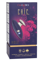 Load image into Gallery viewer, Chic Violet Silicone Rechargeable Massager - Blue
