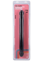 Load image into Gallery viewer, Classic Double Header Smooth Dildo - Black - 18in
