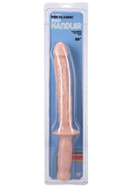 Load image into Gallery viewer, Classic The Manhandler with Handle Dildo - Flesh/Vanilla - 10in