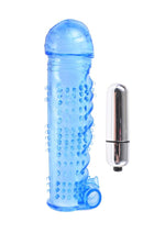 Load image into Gallery viewer, Classix Textured Sleeve and Bullet Vibrator - Blue