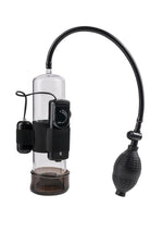 Load image into Gallery viewer, Classix Vibrating Power Penis Pump - Black/Clear
