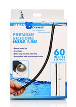 Load image into Gallery viewer, Cleanstream Premium Silicone Hose - Black/Metal - 1.5m
