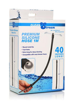 Load image into Gallery viewer, Cleanstream Premium Silicone Hose - Black/Metal - 1m
