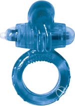 Load image into Gallery viewer, Clit Buddy 2 Rockin Rabbit Vibrating Cock Ring - Blue
