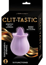 Load image into Gallery viewer, Clit-Tastic Erotic Clit Licker Rechargeable Silicone Clitoral Vibrator - Lavender/Purple
