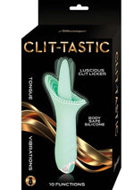 Load image into Gallery viewer, Clit-Tastic Luscious Clit Licker Rechargeable Silicone Clitoral Vibrator - Aqua/Blue
