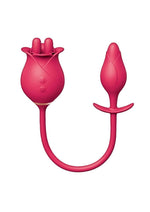 Load image into Gallery viewer, Clit-Tastic Tulip Finger Massager and Pleasure Plug - Red - Set
