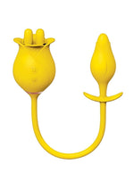 Load image into Gallery viewer, Clit-Tastic Tulip Finger Massager and Pleasure Plug - Yellow - Set
