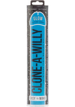 Load image into Gallery viewer, Clone-A-Willy Silicone Dildo Molding Kit with Vibrator - Blue/Glow In The Dark
