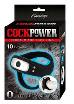 Load image into Gallery viewer, Cockpower Rechargeable Silicone Scrotum and Cock Ring - Black

