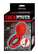 Load image into Gallery viewer, Cockpower Ultimate Vibrating Rechargeable Silicone Cock Ring - Red
