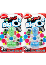 Load image into Gallery viewer, Color Pop Big O 2 Silicone Double Vibrating Cock Ring Waterproof - Assorted Colors
