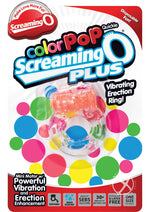 Load image into Gallery viewer, Color Pop Quickie Screaming O Plus Vibrating Ring Silicone Cock Ring - Orange
