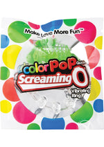 Load image into Gallery viewer, Color Pop Quickie Screaming O Vibrating Ring Silicone Cock Ring - Green
