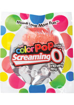 Load image into Gallery viewer, Color Pop Quickie Screaming O Vibrating Ring Silicone Cock Ring - Orange
