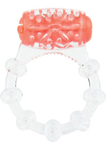 Load image into Gallery viewer, Color Pop Quickie Screaming O Vibrating Ring Silicone Cock Ring - Orange
