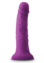Load image into Gallery viewer, Colours Pleasures Silicone Vibrating Dildo - Purple - 7in