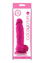Load image into Gallery viewer, Coloursoft Silicone Dildo - Pink - 5in
