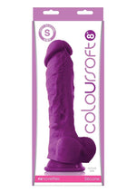 Load image into Gallery viewer, Coloursoft Silicone Dildo - Purple - 8in
