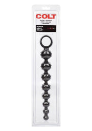 Colt Power Drill Silicone Anal Beads - Black