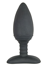 Load image into Gallery viewer, Commander Beginner&#39;s Silicone Rechargeable Vibrating Warming Butt Plug - Black
