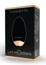Load image into Gallery viewer, Coquette The Lay Me Down Rechargeable Silicone Vibrator - Black/Gold
