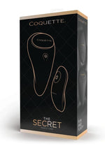Load image into Gallery viewer, Coquette The Secret Panty Vibe Rechargeable Silicone Clitoral Vibrator - Black
