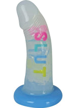 Load image into Gallery viewer, Cotton Candy Dirty Talk Slut Silicone Dildo - Multicolor - 6in

