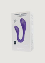 Load image into Gallery viewer, Couples Secrets 2 Silicone Vibrator with Remote Control - Purple
