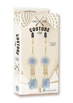 Load image into Gallery viewer, Couture Clip&#39;s Dove Gray Nipple Clamp - Gold - One Size
