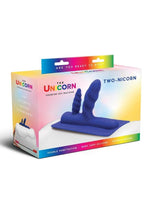 Load image into Gallery viewer, Cowgirl Unicorn Two-Nicorn Silicone Attachment - Blue/Navy Blue

