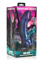 Load image into Gallery viewer, Creature Cocks Dino Dick Dinosaur Silicone Dildo - Large - Purle - Blue
