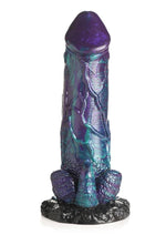 Load image into Gallery viewer, Creature Cocks Dino Dick Dinosaur Silicone Dildo - Extra Large - Purle
