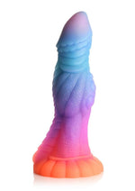 Load image into Gallery viewer, Creature Cocks Galatic Cock Alien Creature Glow In The Dark Silicone Dildo - Glow In The Dark/Multicolor
