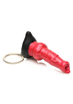 Load image into Gallery viewer, Creature Cocks Hell-Hound Keychain - Metal/Red
