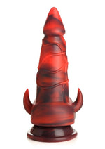 Load image into Gallery viewer, Creature Cocks Horny Devil Demon Silicone Dildo - Black/Red
