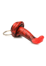 Load image into Gallery viewer, Creature Cocks King Cobra Keychain - Metal/Red
