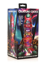 Load image into Gallery viewer, Creature Cocks Larva Silicone Ovipositor Dildo with Eggs - Multicolor
