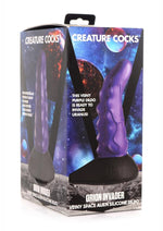 Load image into Gallery viewer, Creature Cocks Orion Invader Veiny Space Alien Silicone Dildo - Purple - 7.25in

