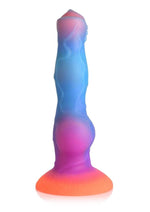 Load image into Gallery viewer, Creature Cocks Space Cock Glow In The Dark Silicone Alien Dildo - Blue/Glow In The Dark/Orange/Purple
