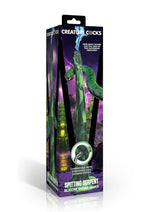 Load image into Gallery viewer, Creature Cocks Spitting Serpent Silicone Enema Snake - Green
