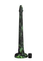Load image into Gallery viewer, Creature Cocks Spitting Serpent Silicone Enema Snake - Green
