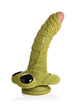 Load image into Gallery viewer, Creature Cocks Swamp Monster Scaly Silicone Dildo - Black/Green
