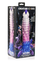Load image into Gallery viewer, Creature Cocks Tenta-Queen Ovipositor Silicone Dildo with Eggs - Multicolor
