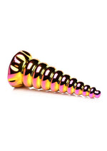 Load image into Gallery viewer, Creature Cocks Twilight Rainbow Glass Dildo
