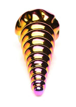 Load image into Gallery viewer, Creature Cocks Twilight Rainbow Glass Dildo
