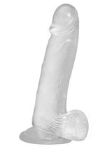 Load image into Gallery viewer, Crystal Addiction Dildo with Balls - Clear - 8in
