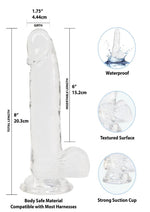 Load image into Gallery viewer, Crystal Addiction Dildo with Balls
